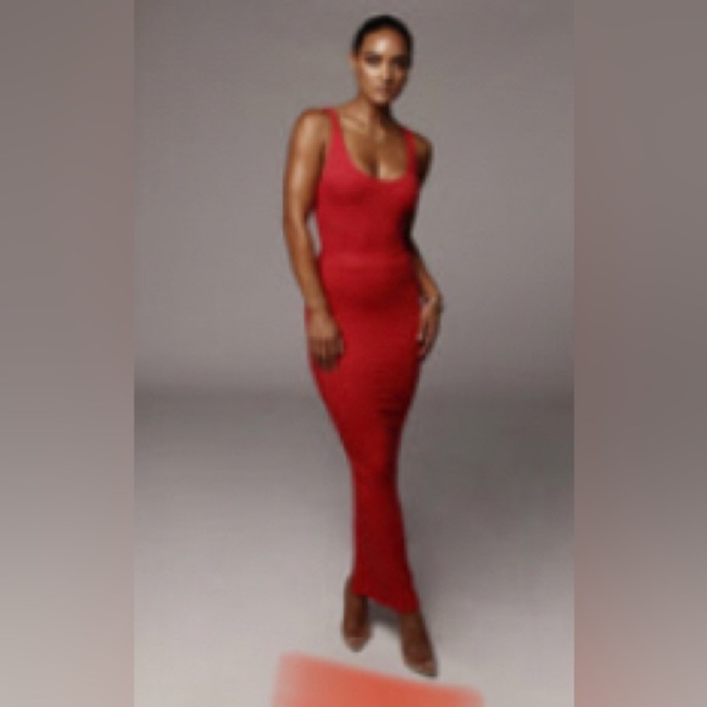 JLUXLABEL RED MAXINE MAXI SKIRT